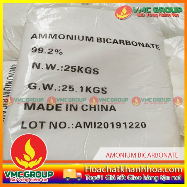 AMONIUM BICARBONATE (NH4HCO3) BAO 25KG TRUNG QUỐC