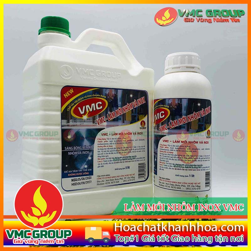 HÓA CHẤT LÀM MỚI NHÔM INOX VMC HÓA CHẤT LÀM MỚI NHÔM INOX VMC
