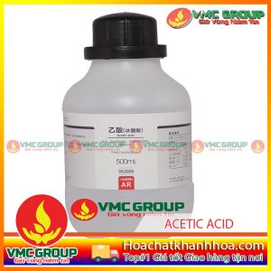 ACETIC ACID - C2H4O2 or CH3COOH CHAI 500ML TRUNG QUỐC