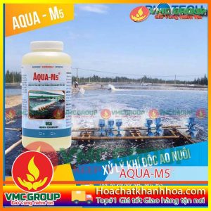 AQUA-M5 XỬ LÝ KHÍ ĐỘC AO NUÔI LỌ 3,8 LÍT USA
