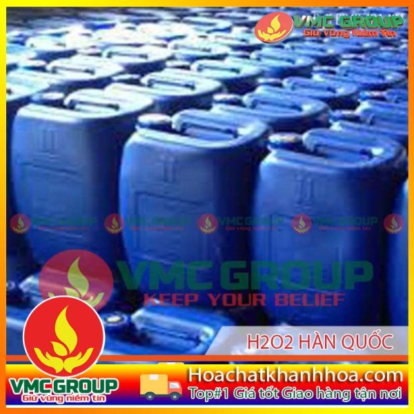 OXY GIÀ - H2O2 HYDROGEN PEROXIDE HÀN QUỐC 50% CAN 30KG