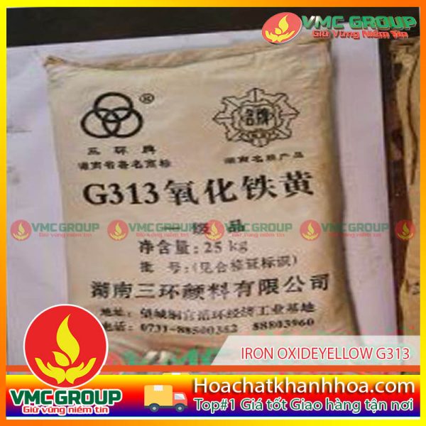 Fe2O3 - IRON OXIDEYELLOW G313 BAO 25KG TRUNG QUỐC