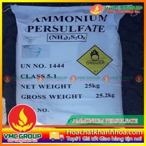(NH4)2S2O8 -AMMONIUM PERSULFATE DẠNG TINH THỂ BAO 25KG TRUNG QUỐC