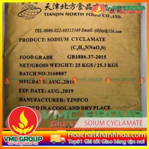 SOIUM CYCLAMATE - C6H12NNaO3S BAO 25KG TRUNG QUỐC