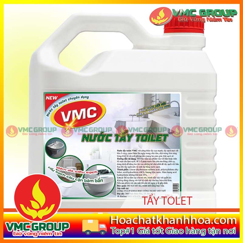 NƯỚC TẨY TOILET VMC CAN 5 LÍT