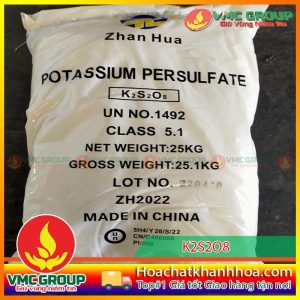 POTASSIUM PERSULFATE – K2S2O8 - BAO 25KG - TRUNG QUỐC